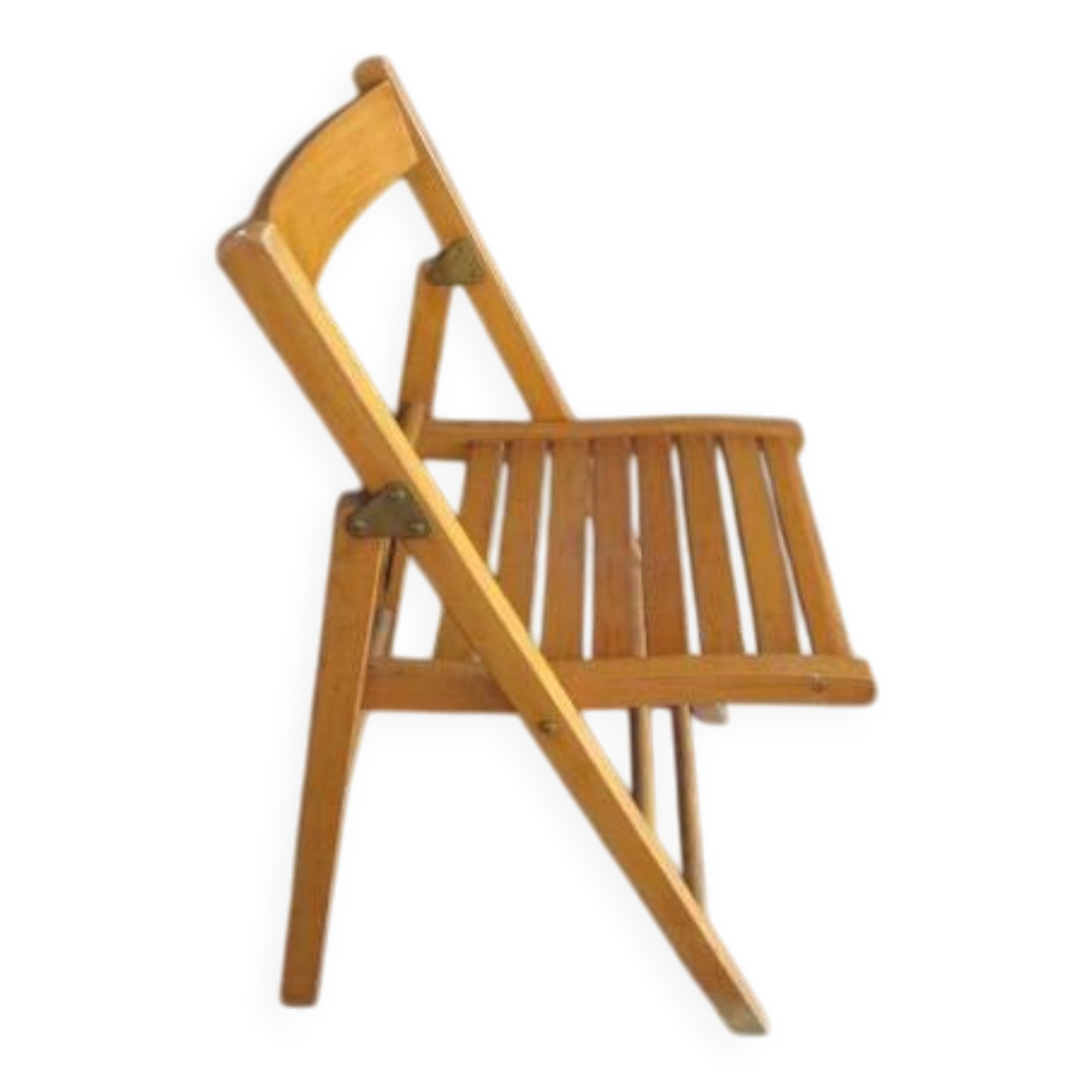 Antique wooden folding chair