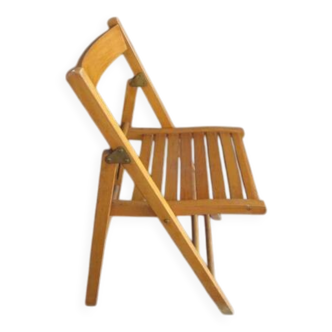 Chaise pliante ancienne en bois