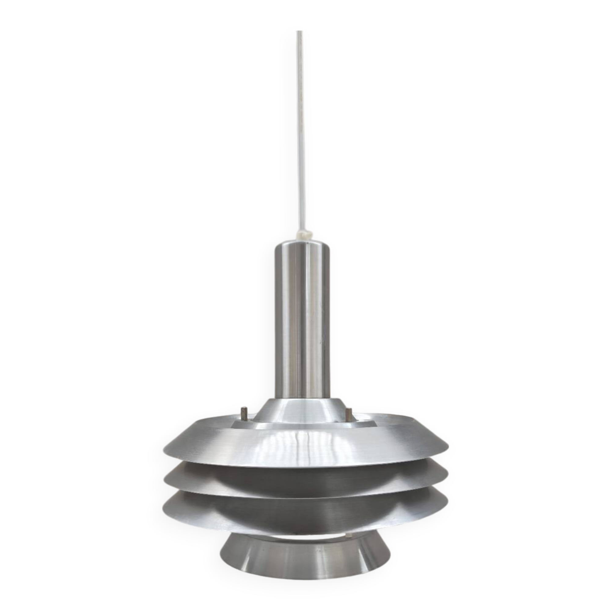 Suspension Aluminium par Lyskaer Belysning 1960s