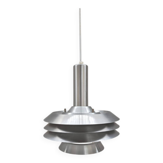 Aluminum pendant light by Lyskaer Belysning 1960s