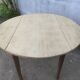 Table ronde rabattable