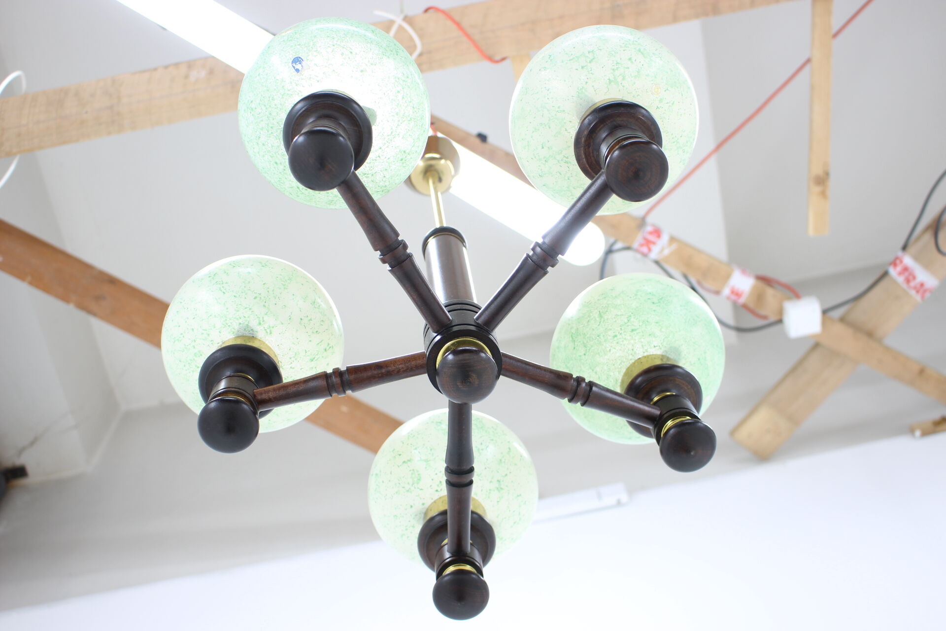 Mid-century Chandelier by  Pokrok Žilina,1970‘s.