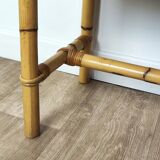 Rattan bedside table