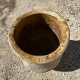 Ancient terracotta pottery jar