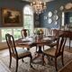 Antique round table in solid oak