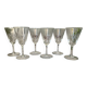 Crystal white wine glasses x6