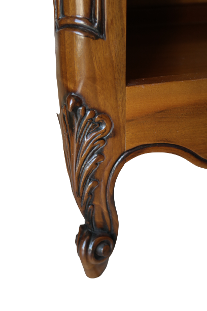 Confiturier en noyer vintage style Louis XV