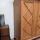 Armoire bois sculpté années 60 vintage