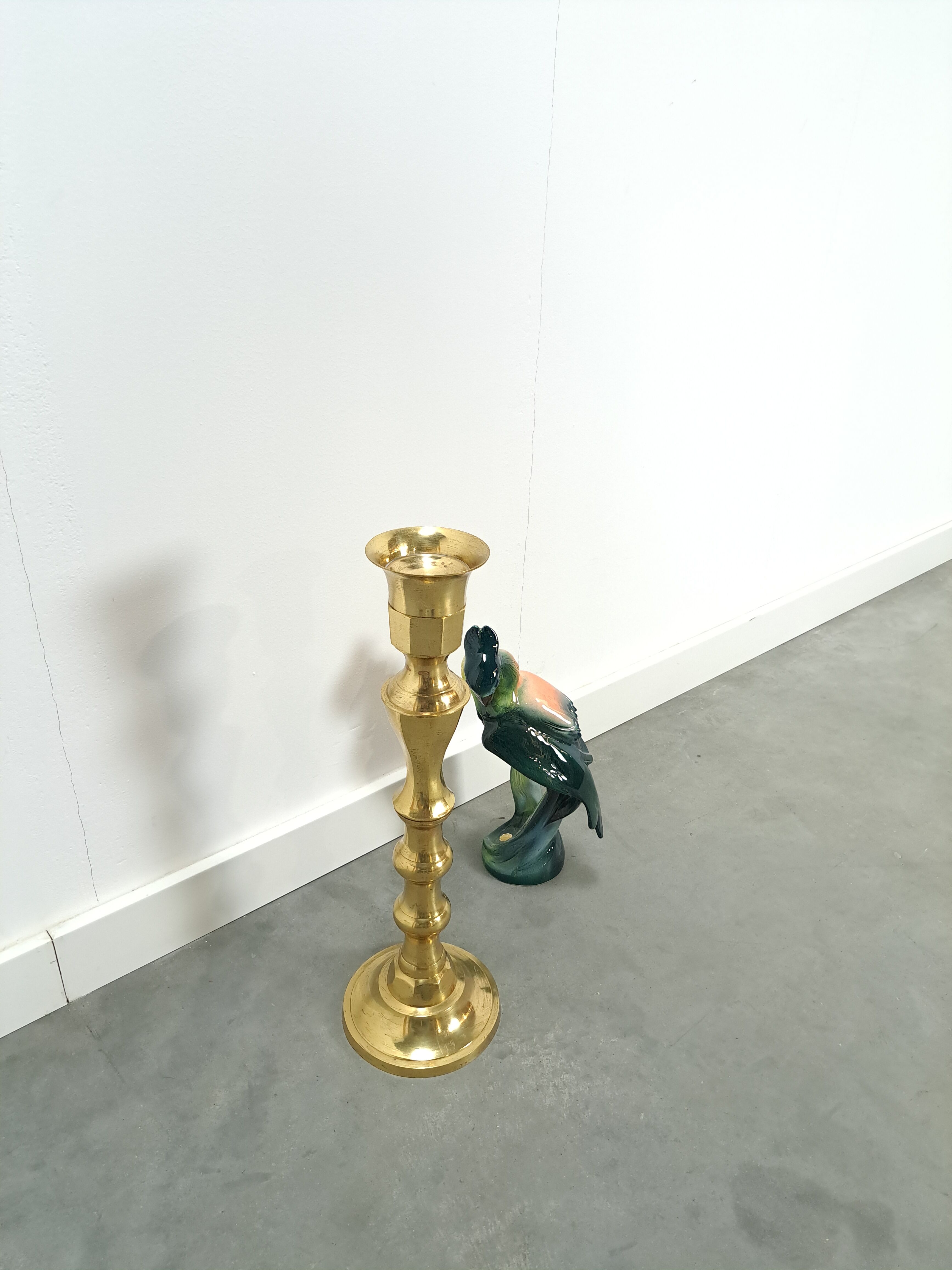 High gold candlestick vintage