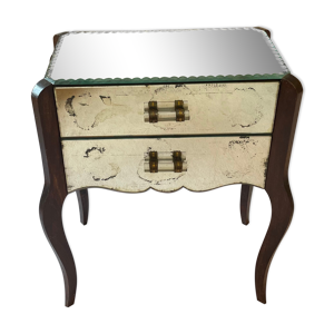 table de chevet miroirs art déco