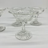 Set of 4 old Champagne Glasses, 1940s