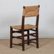 Set of 6 oak rush chairs, French work, 1950.