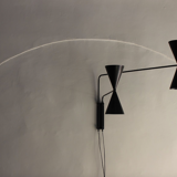 Wall lamp "bat light" with 2 arms designed by Juanma Lizana
