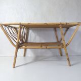 rattan coffee table