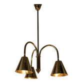 Brass Ceiling Lamp by Valenti, 1970s