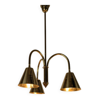 Brass Ceiling Lamp by Valenti, 1970s