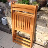 Pair of folding chairs Scandinavian style 60/70