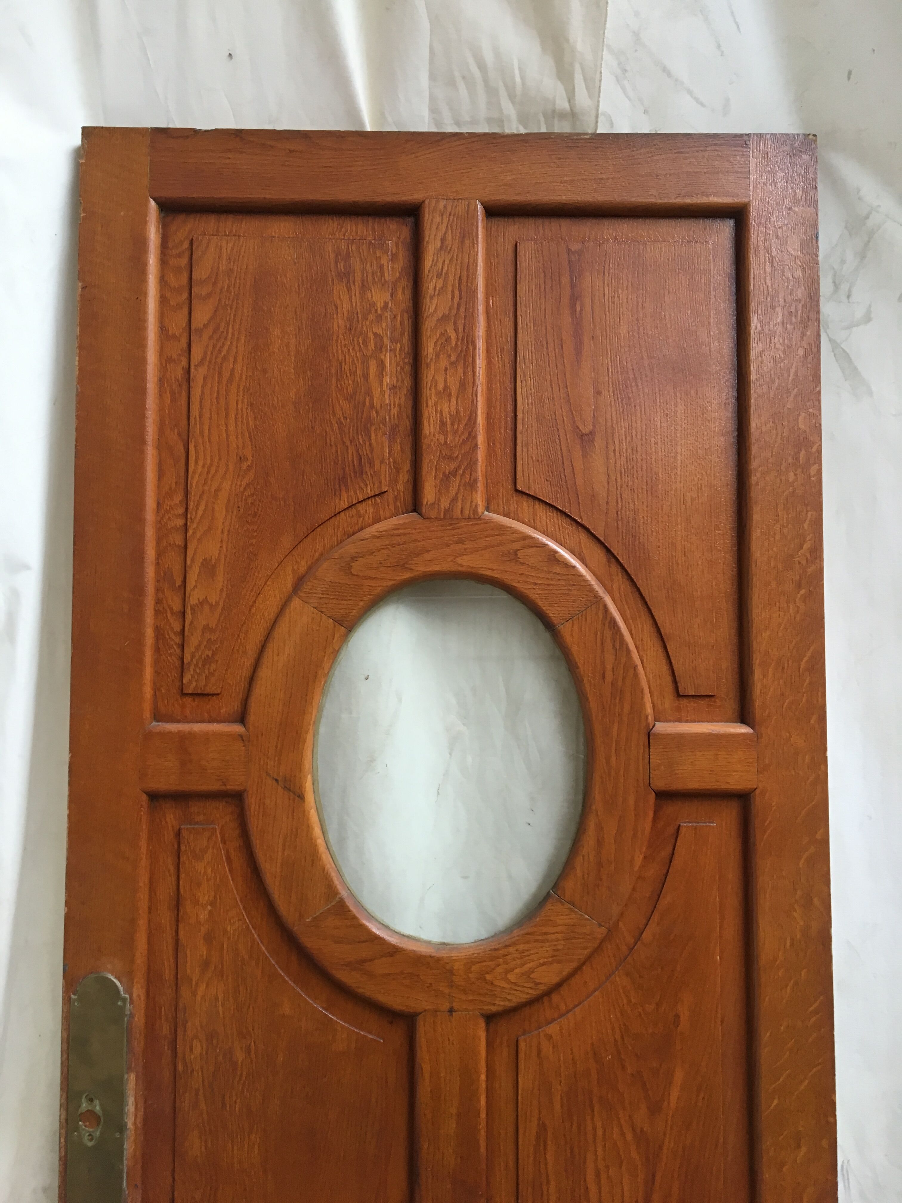 3 identical oak ancient doors