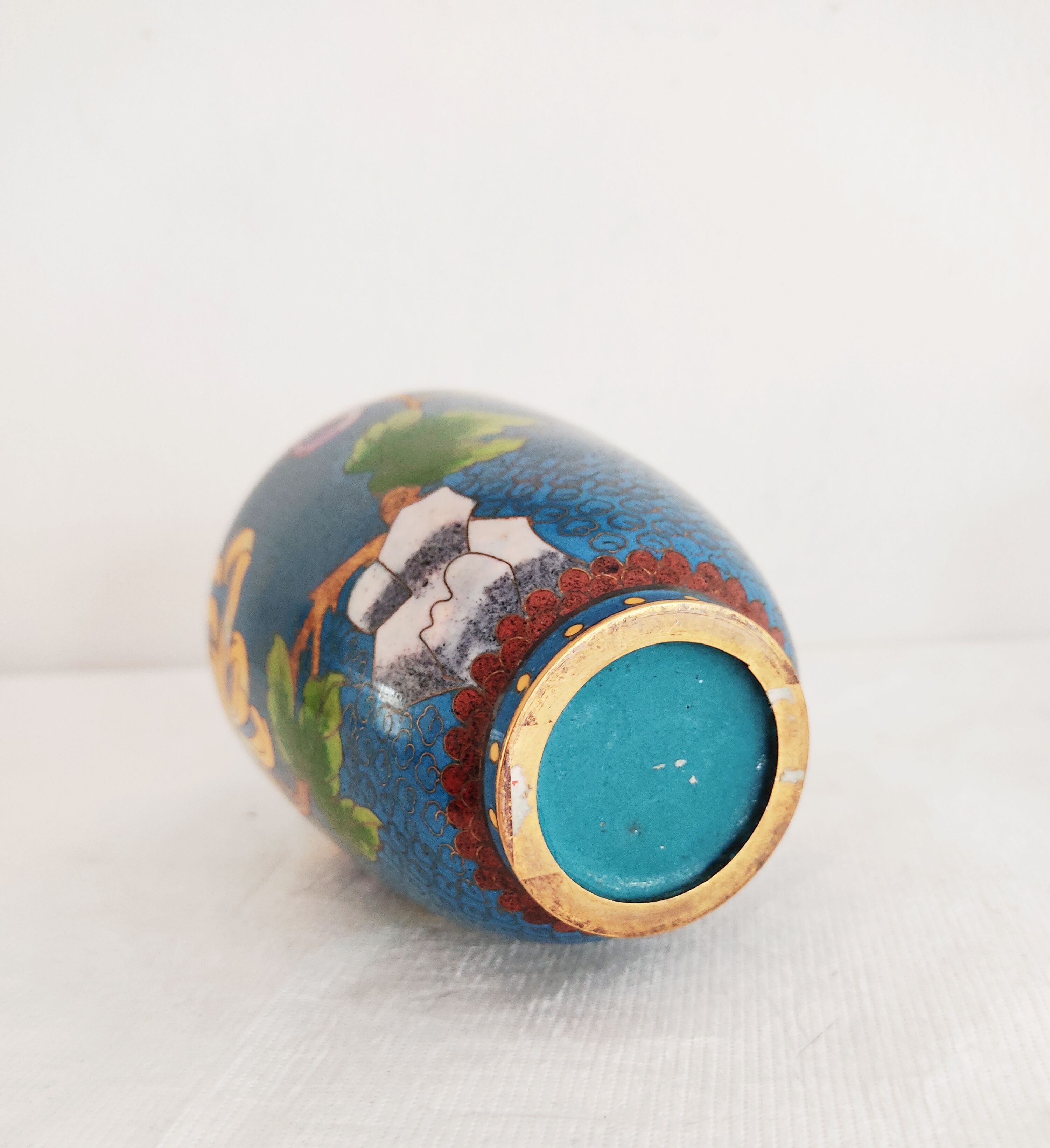 China 15 cm partitioned enamel vase