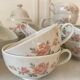 Tea service "Pink flowers" Bavarian porcelain