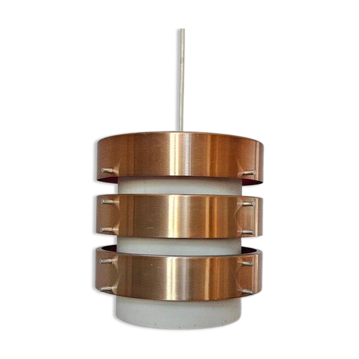 Midcentury Rare Pendant in style of Jo Hammerborg, Denmark, 1970s