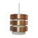 Midcentury Rare Pendant in style of Jo Hammerborg, Denmark, 1970s
