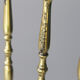 Pair of brass Italian Chiavari chairs