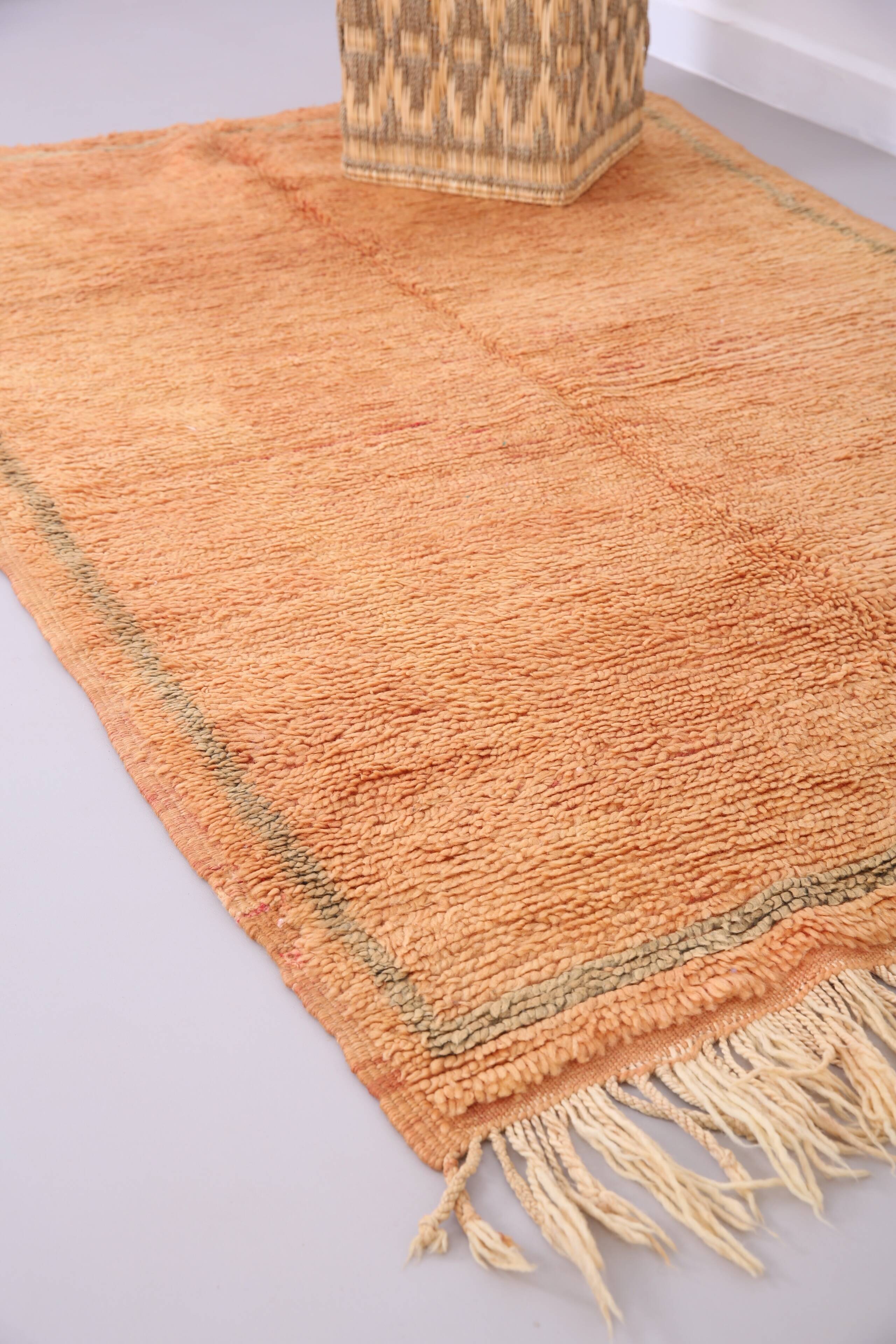 Peach Vintage Moroccan Rug 144 x 226 cm -