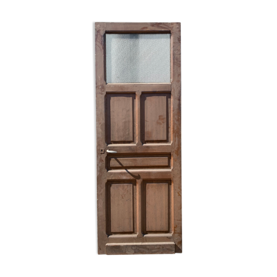 Porte de passage en sapin patiné XX siècle