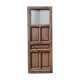 Passage door in patinated fir XX century