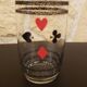 7 vintage glasses decor card game