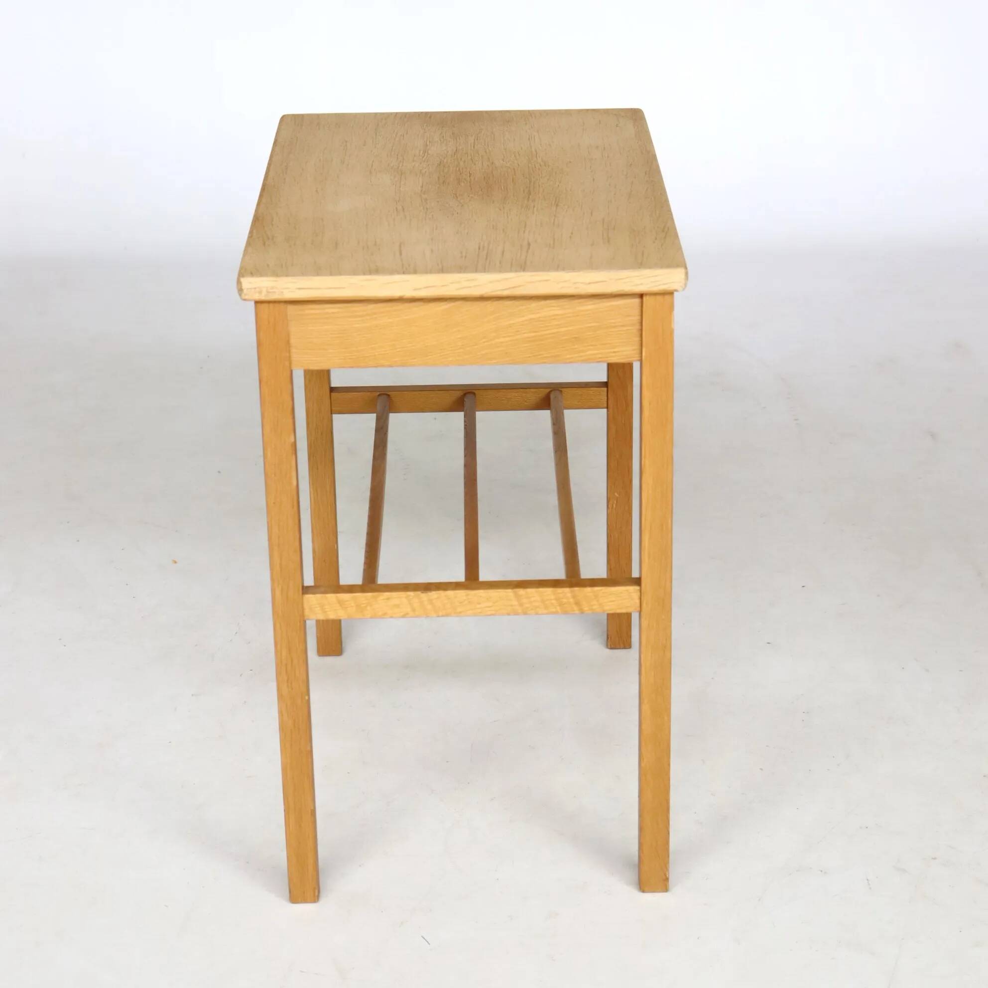 Scandinavian wooden bedside table