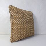 Cushion in natural fibers coconut rattan sea rush