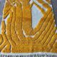 Handmade living room rug, 150 x 250 cm, orange