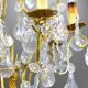 Lustrous Gold Bronze & Bohemian Crystal with Six Lights Louis XV * Lucien GAU