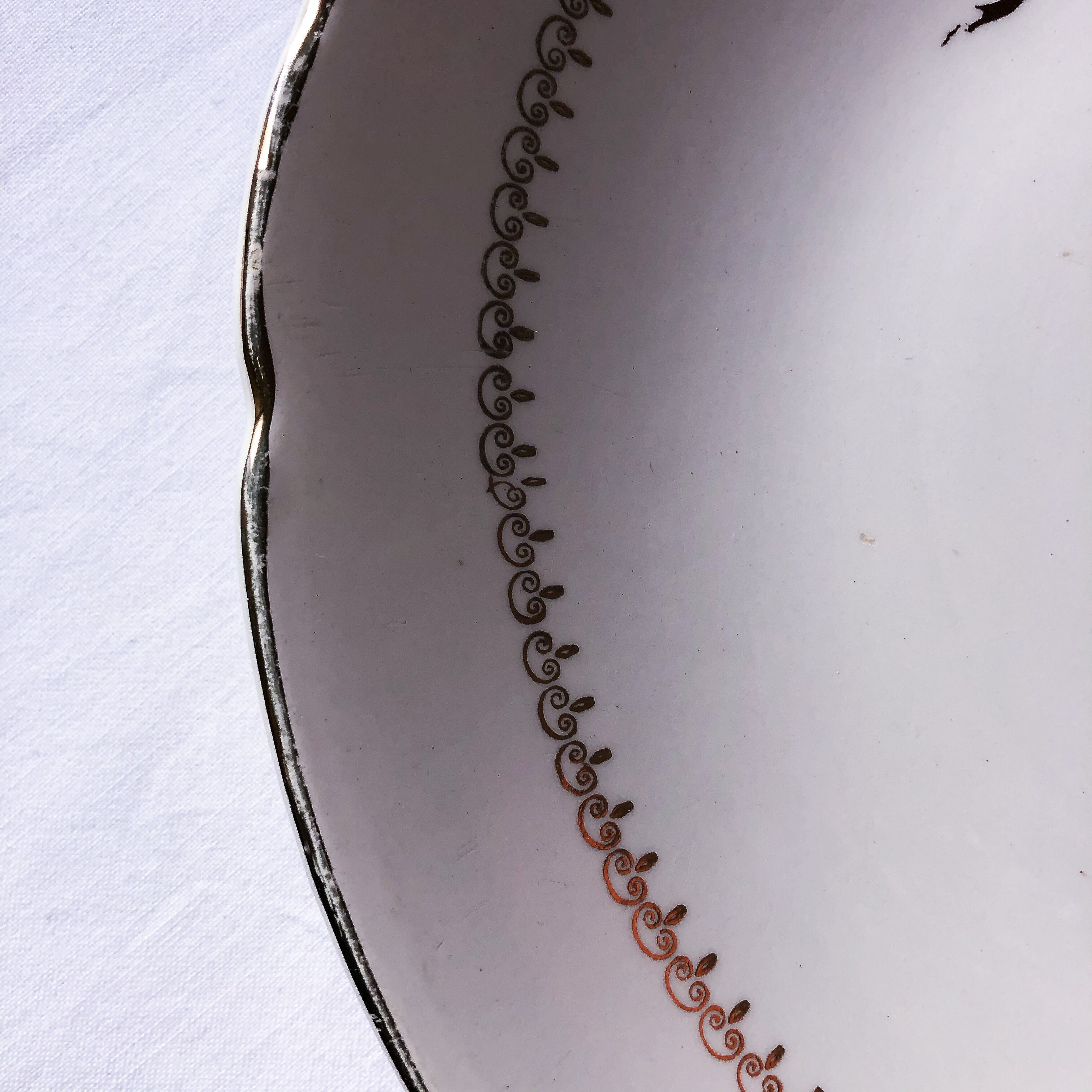 Luneville model Florence earthenware dish