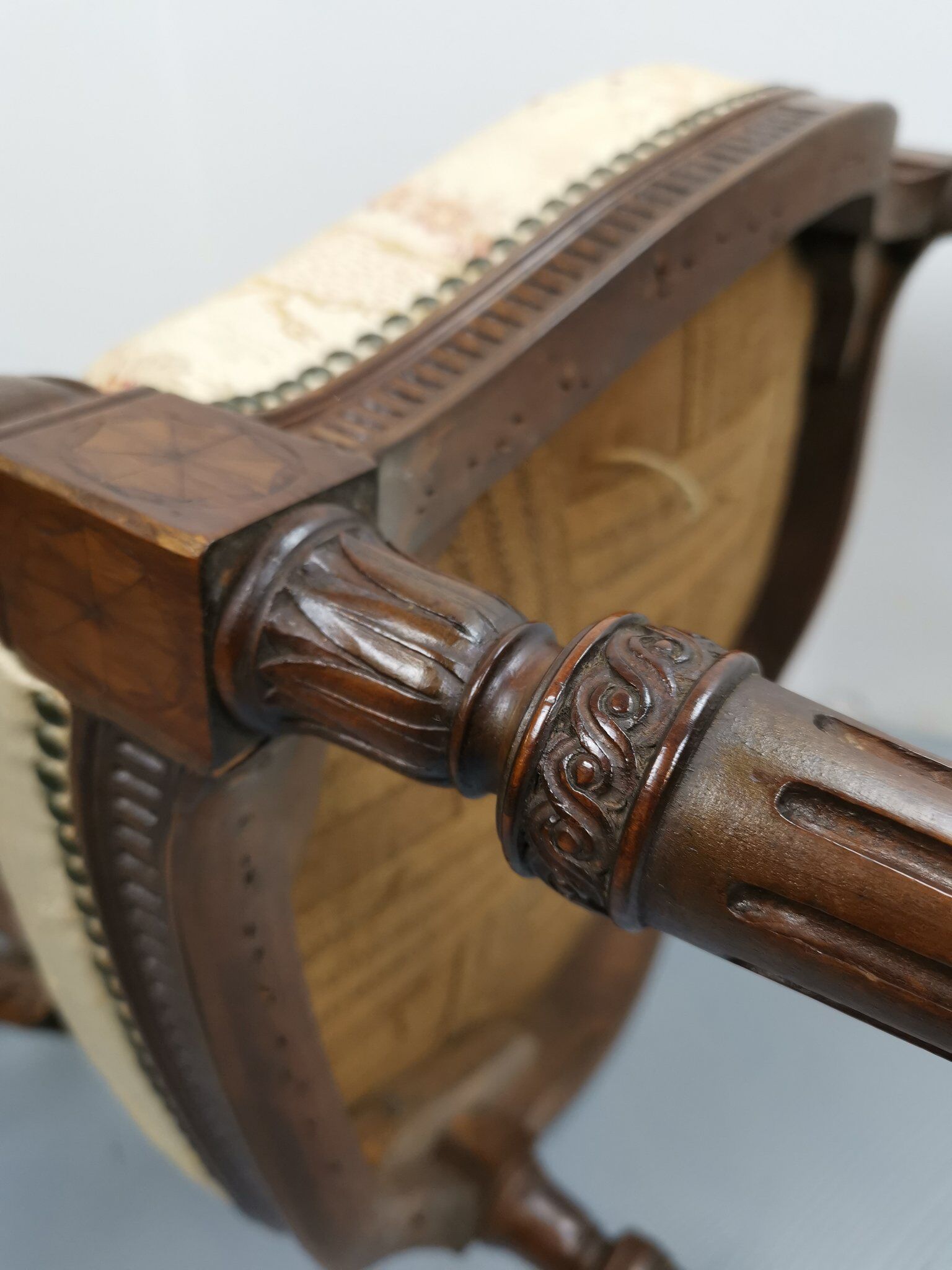 George III Mahogany armchair attributed to William and John Linnell circa 1775