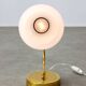 Lampe de table italienne vintage de couleur dorée