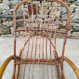 Vintage Rattan Rocking Chair