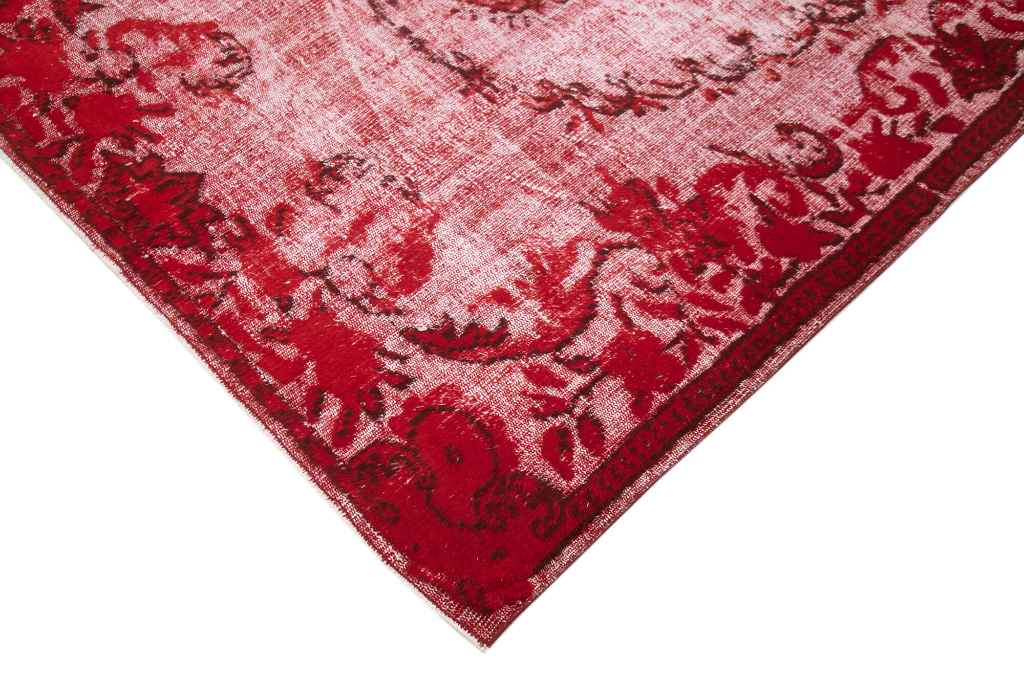 Handmade unique anatolian 1980s 168 cm x 277 cm red rug