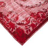 Handmade unique anatolian 1980s 168 cm x 277 cm red rug