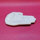 Vide poche en porcelaine blanche en forme de main vintage