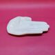 Empty White Porcelain Pocket in the Shape of a Vintage Hand
