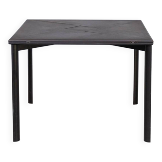 Postmodern origami style unfoldable square dining table