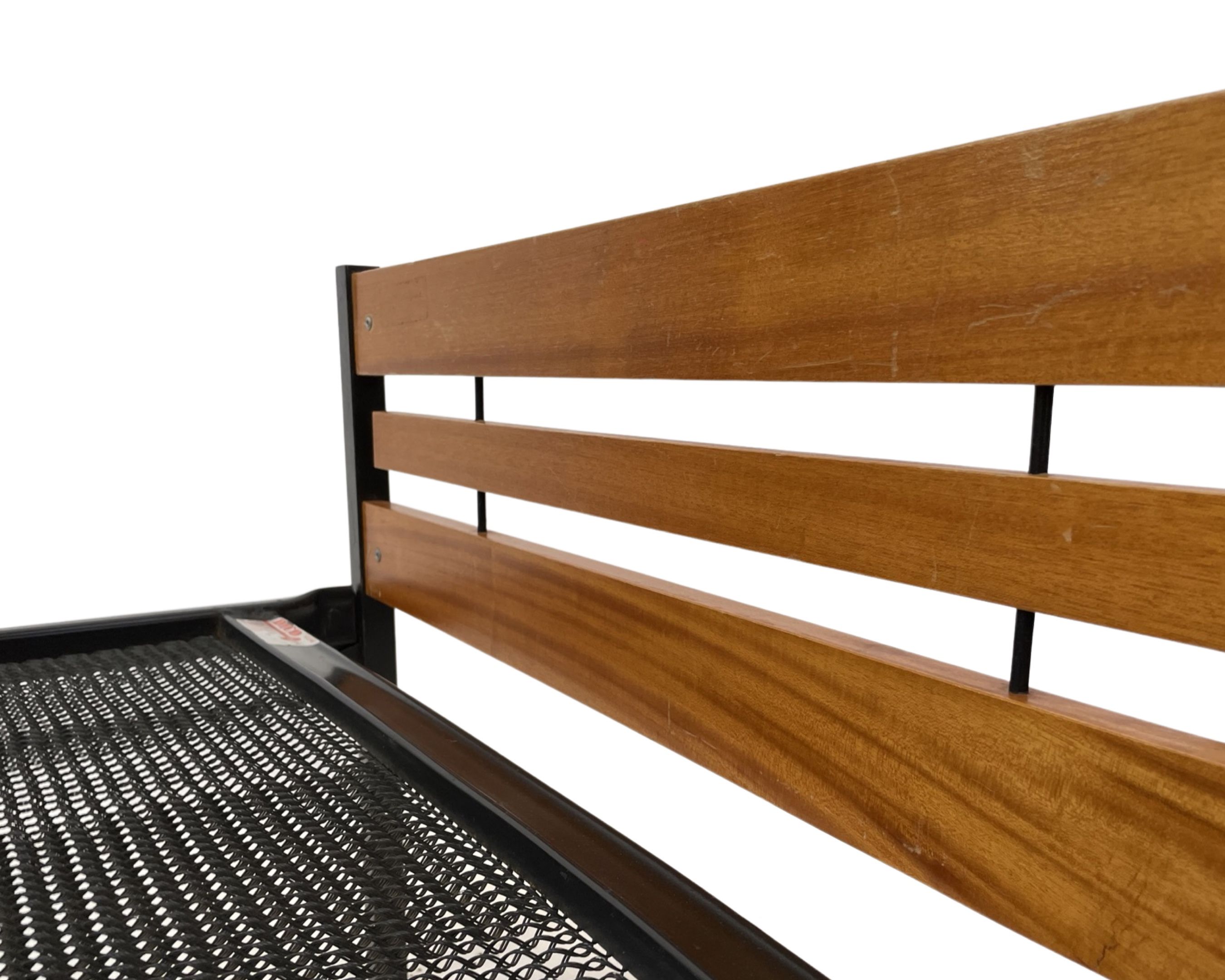 Vintage scandinavian bed daybed by Dico Holland 1960s teak metal