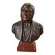 Bust of Jean-Baptiste Dujardin in bronze – Signed Parmer Fecit – 1889