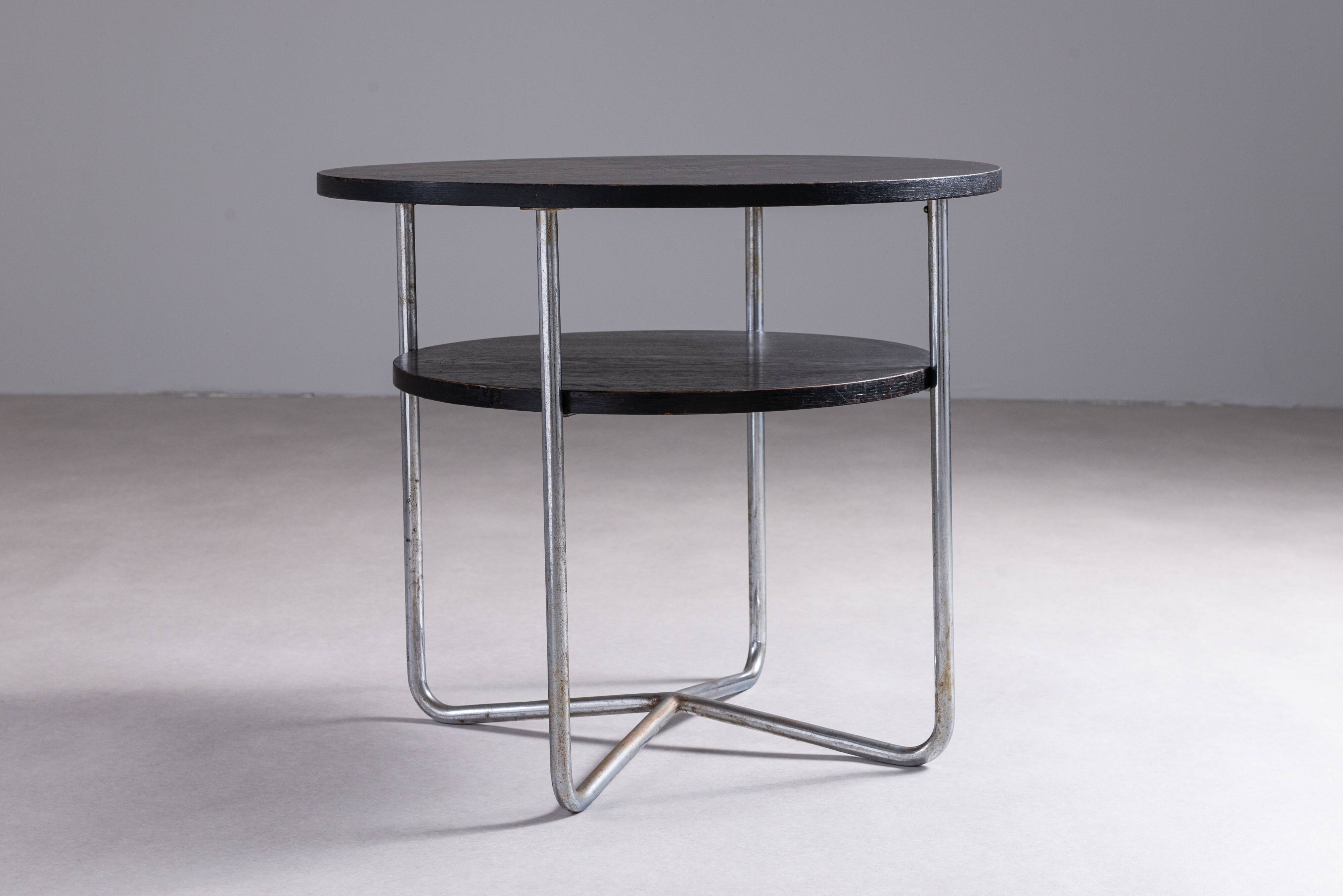 Thonet coffee table with tubular frame