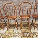Set of 4 vintage Danish chairs 1970