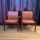 Set of six Diplomat armchairs, model 209 by Finn Juhl, Cado, 1960s