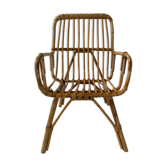 Vintage rattan children's chair